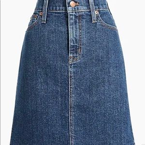 J Crew denim mini skirt